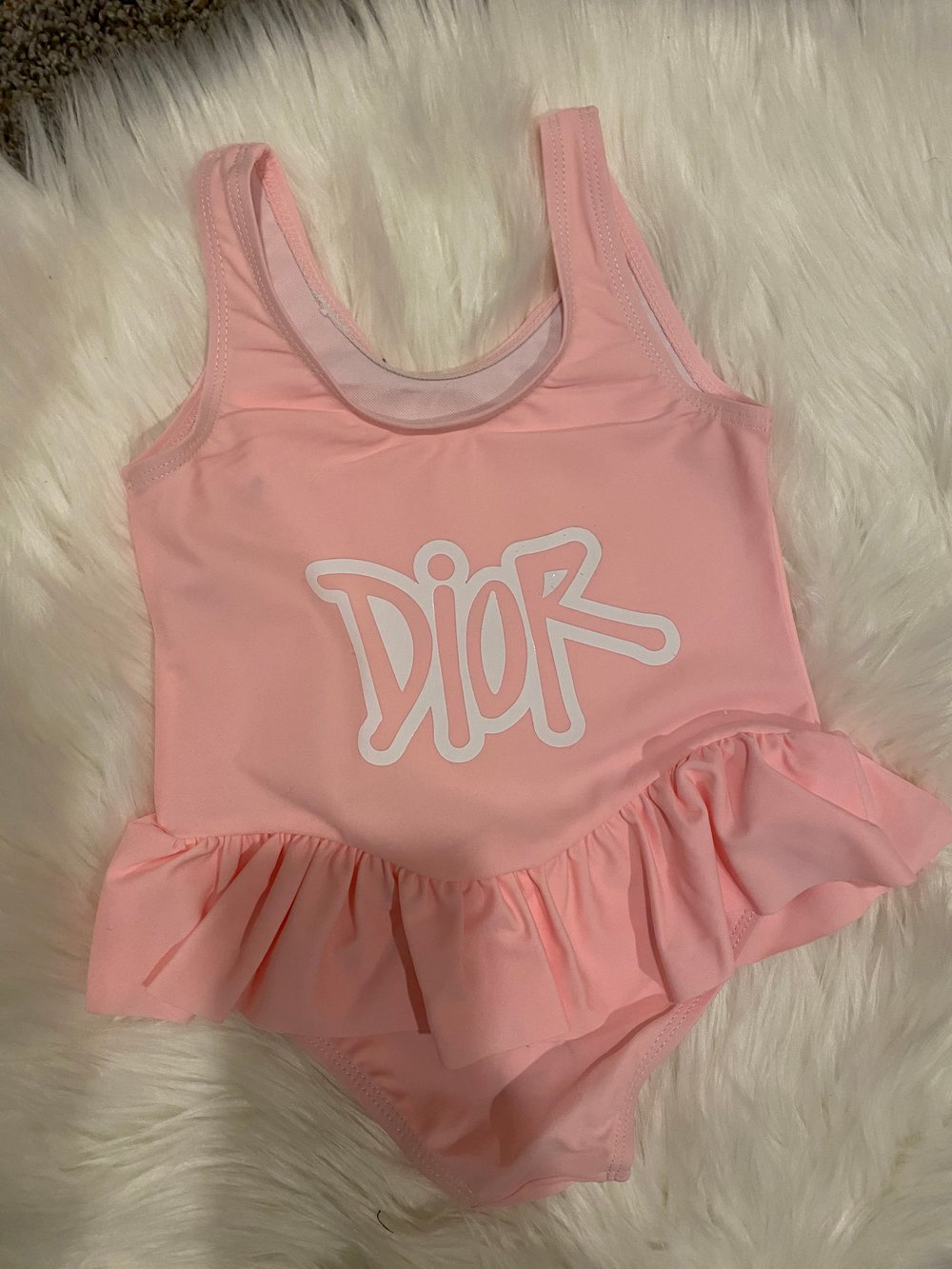 Image of pink logo bathing suit