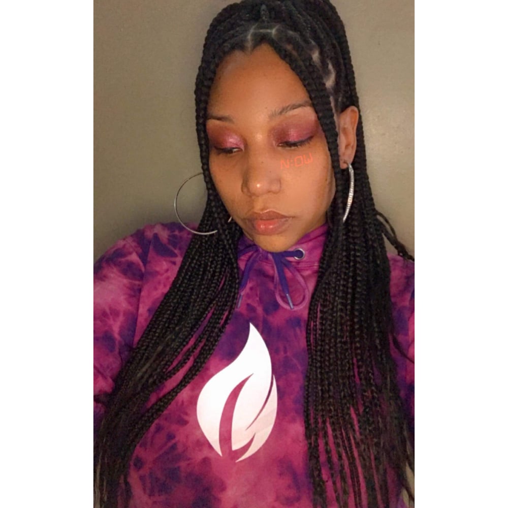 Image of "Tie Dye Fire" Hoodie 