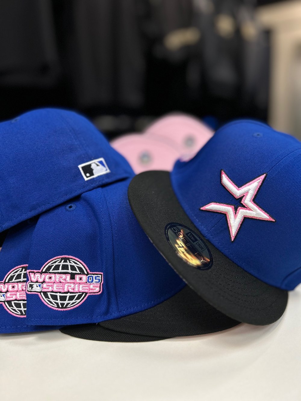 New Era 5950 “Fragment “ Royal-Black Wild Pink