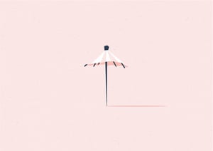 Image of Cartes postales ∙ Lot parasol