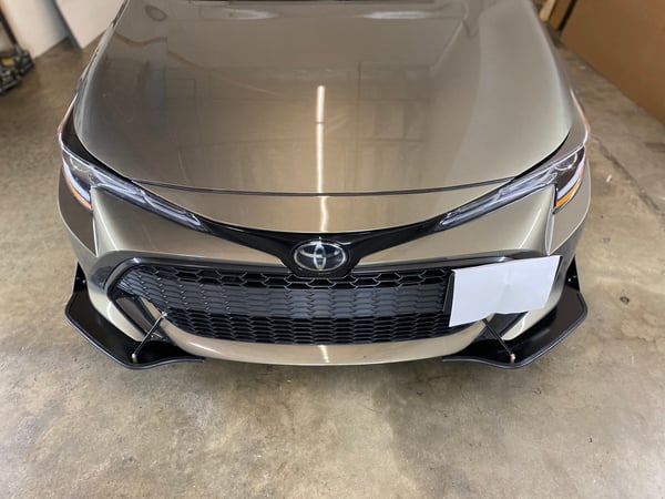 Image of 2019-2023 Toyota Corolla Hatchback “2 piece” Splitter