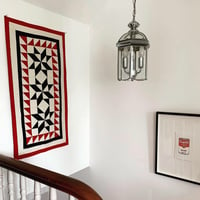 Image 2 of Red and Black Wallhanging 