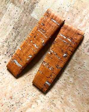 Image of Orange Cork 2 Piece “Spezzone” Strap for Deployante