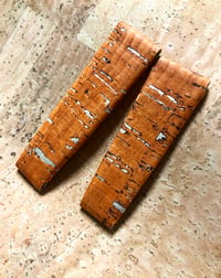 Image 3 of Orange Cork 2 Piece “Spezzone” Strap for Deployante