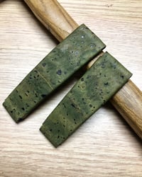 Image 2 of Military green Cork 2 Piece “Spezzone” Strap for Deployante