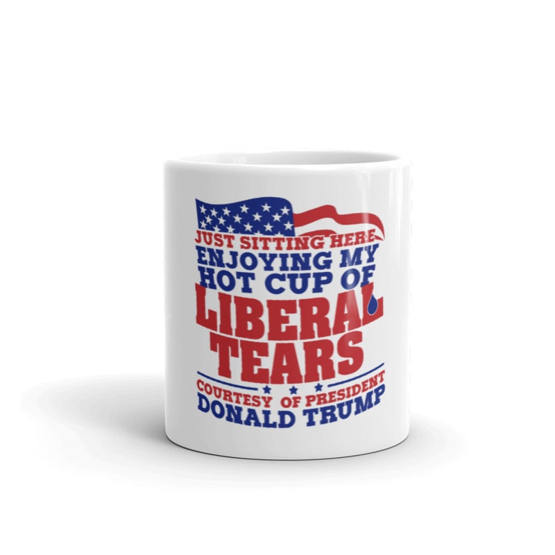 Image of Liberal Tears White glossy mug