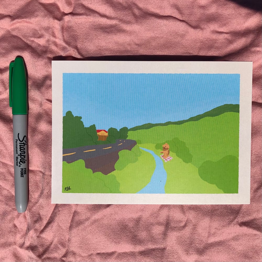Image of Print - By the River