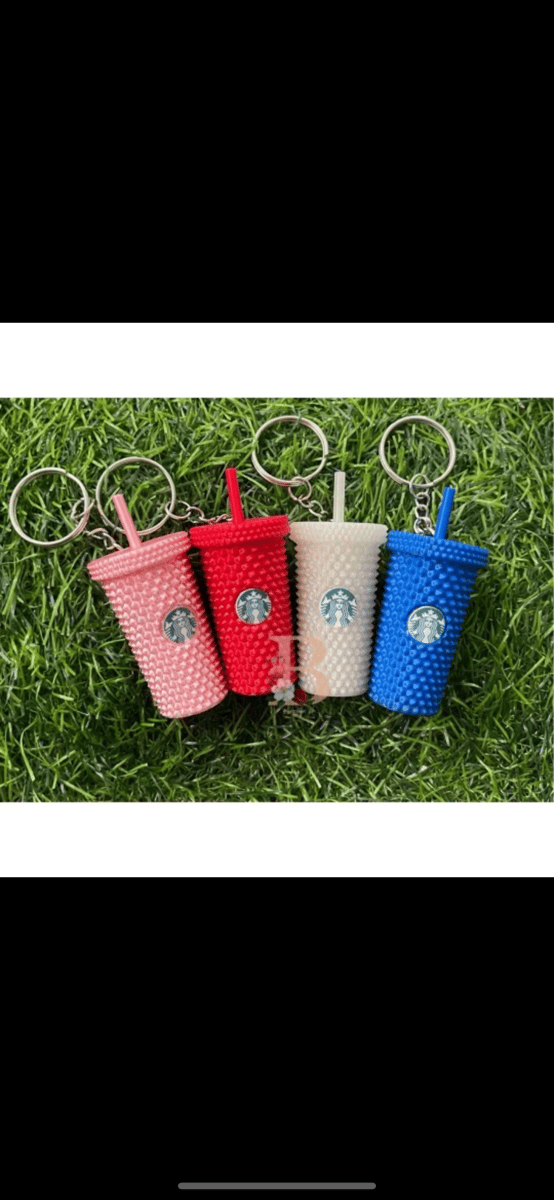 Starbucks Styled Coffee Tumbler Keychain by NavierIsStoked