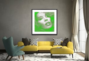 Kylie Green Purple - Poured Acrylic on Canvas 