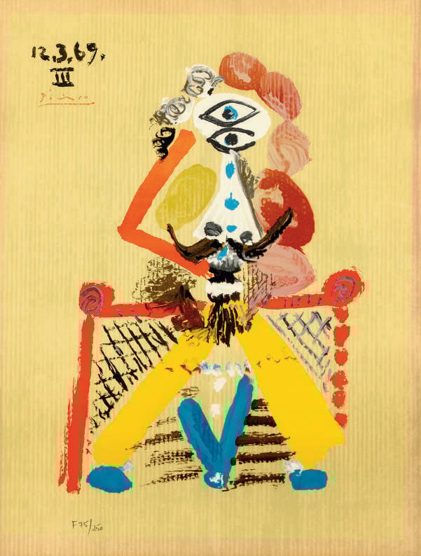 Image of (after) pablo picasso / imaginary portrait / poster / 23/094
