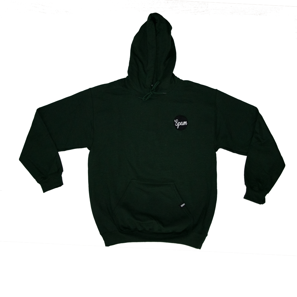 SPAM PATCH GREEN HOODIE | Spam Clothing