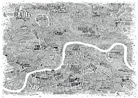 Image 2 of Music Map Of London (White)
