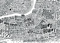 Image 5 of Music Map Of London (White)