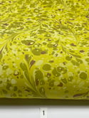 Marbled Paper Chartreuse - 1/2 sheets