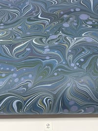 Image 3 of Marbled Paper Imperial Blue - 1/2 sheets
