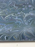 Marbled Paper Imperial Blue - 1/2 sheets