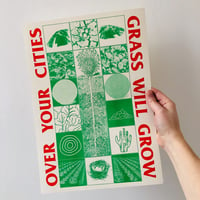 Image 1 of Over Your Cities Grass Will Grow A3 Riso Print