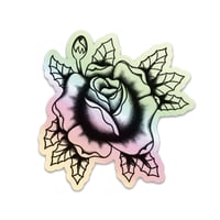 Holographic Rose Sticker