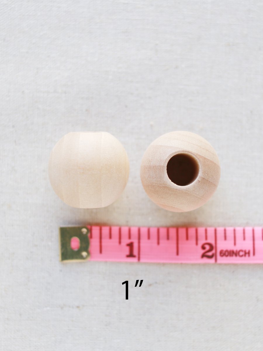 Round Wooden Beads Crafts Jewelry Making Wedding Wooden Beads Baby Teething  DIY Macrame Wood Beads Natural Party Home Decor