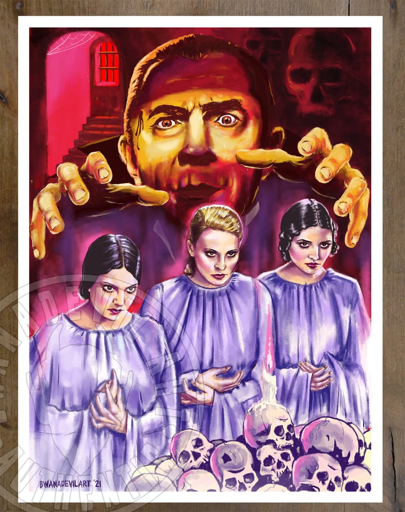 Image of Dracula's Wives Art Print (9x12 in.)