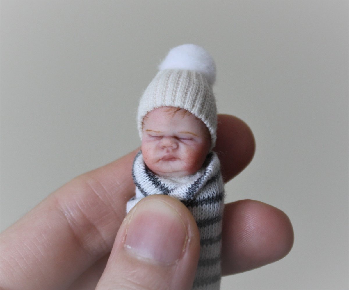 Image of #13.  OOAK Miniature Bundle Baby Boy