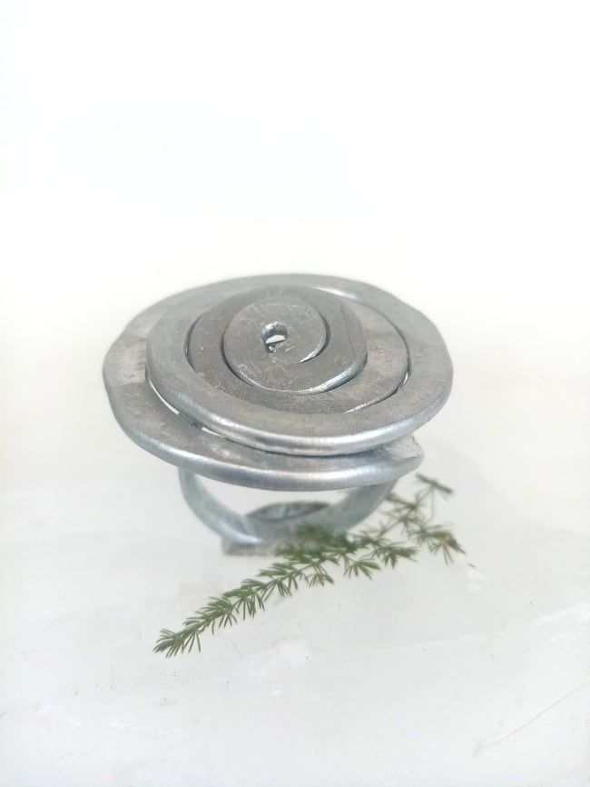 Anillo Espiral (Plateado / Dorado)