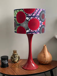 Image of Ankara Print Kgabu Red/Black Shade 30cm