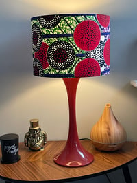 Image of Ankara Print Kgabu Red/Black Shade 30cm