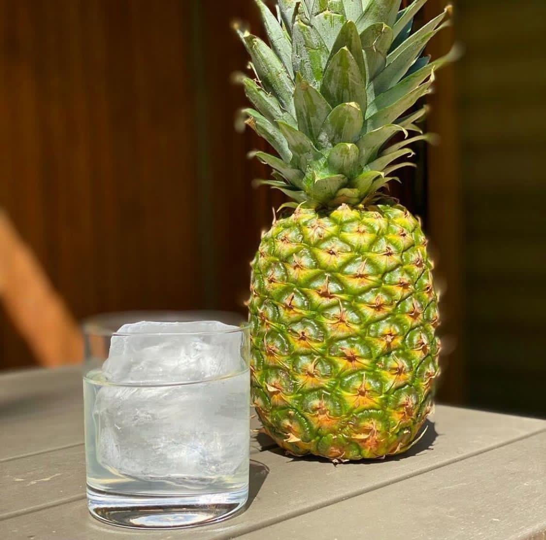 Clarified Piña Colada verbena