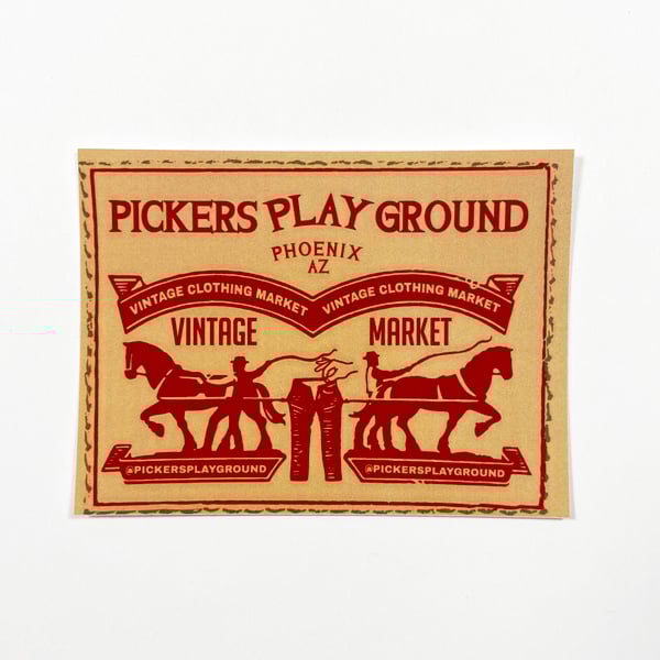 Image of Pickers Playground "Levi's" Sticker