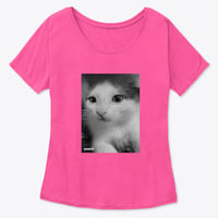 Bobbins Kitty Women's Comfy Cut Tee Shirt