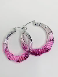 Pinky ombré hoop