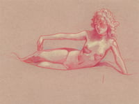 untitled figure study in red