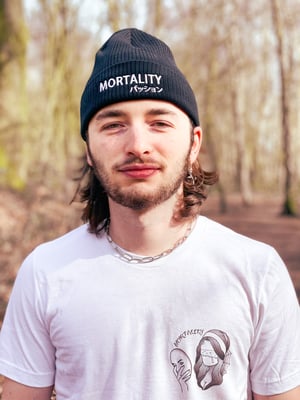 Image of Mortality Ribbed Beanie