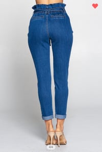 Image 3 of Perfection Paperbag High-Waisted Denim Pants