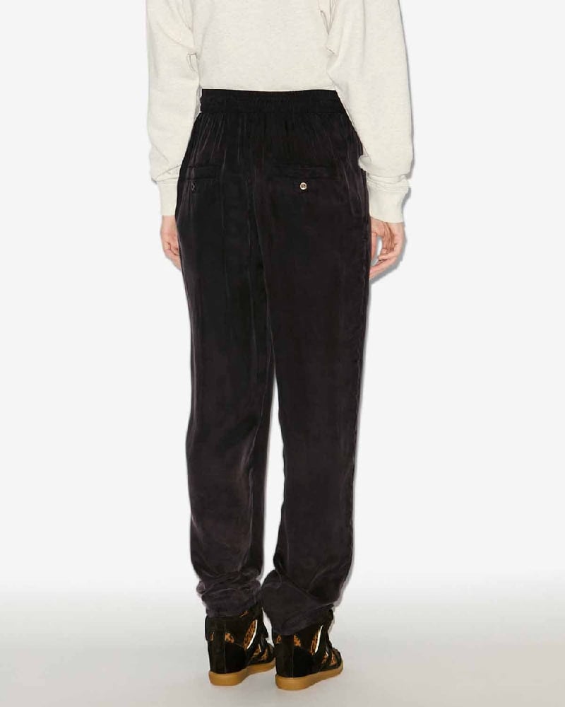 Image of ISABEL MARANT ETOILE ZAYLEE PANTS BLACK