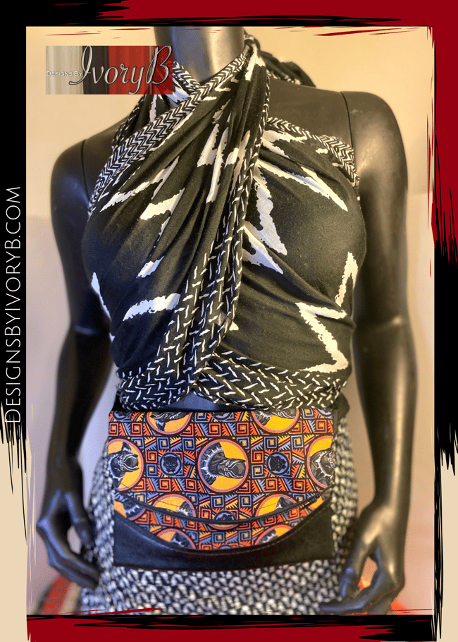 Designs By IvoryB Fanny Pack Black Panther Designs By IvoryB