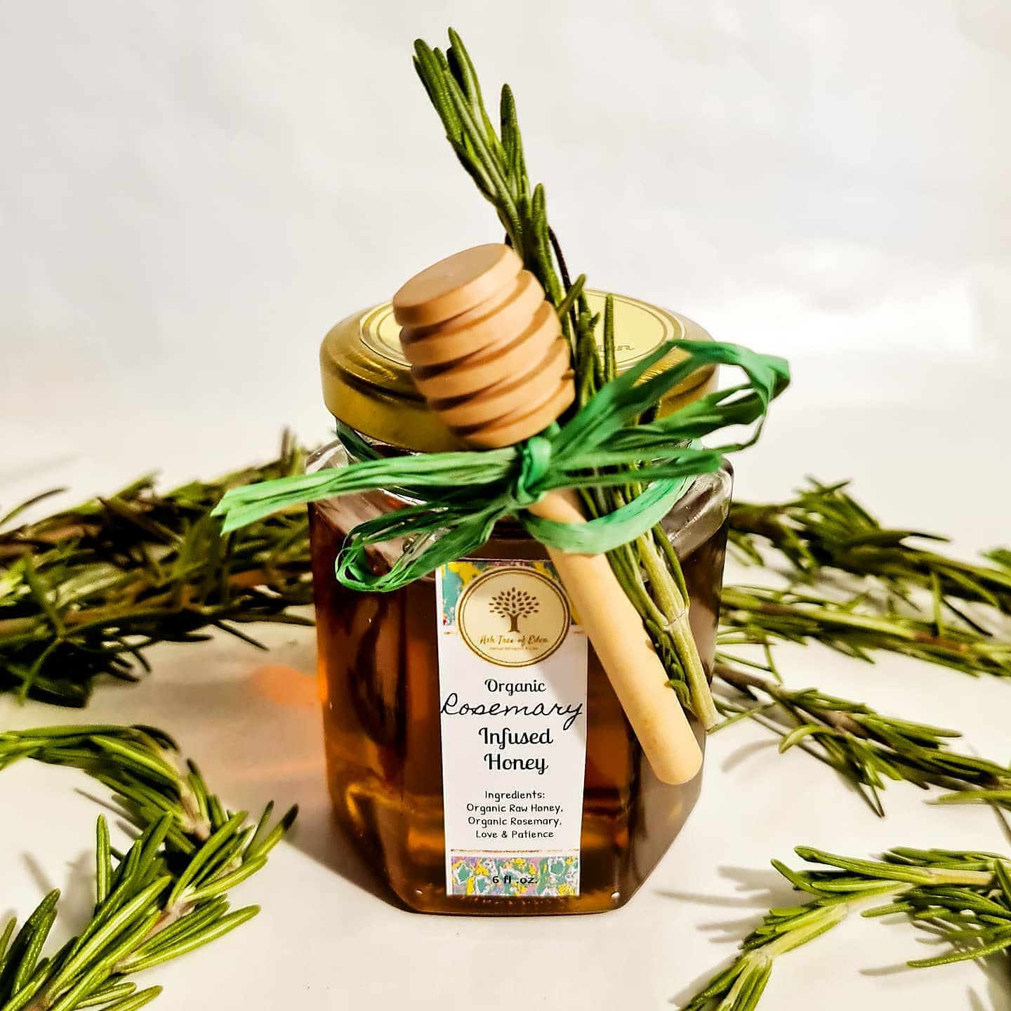 Ash Tree of Eden, LLC — Premium Herb Infused Raw Honey - 6oz jar