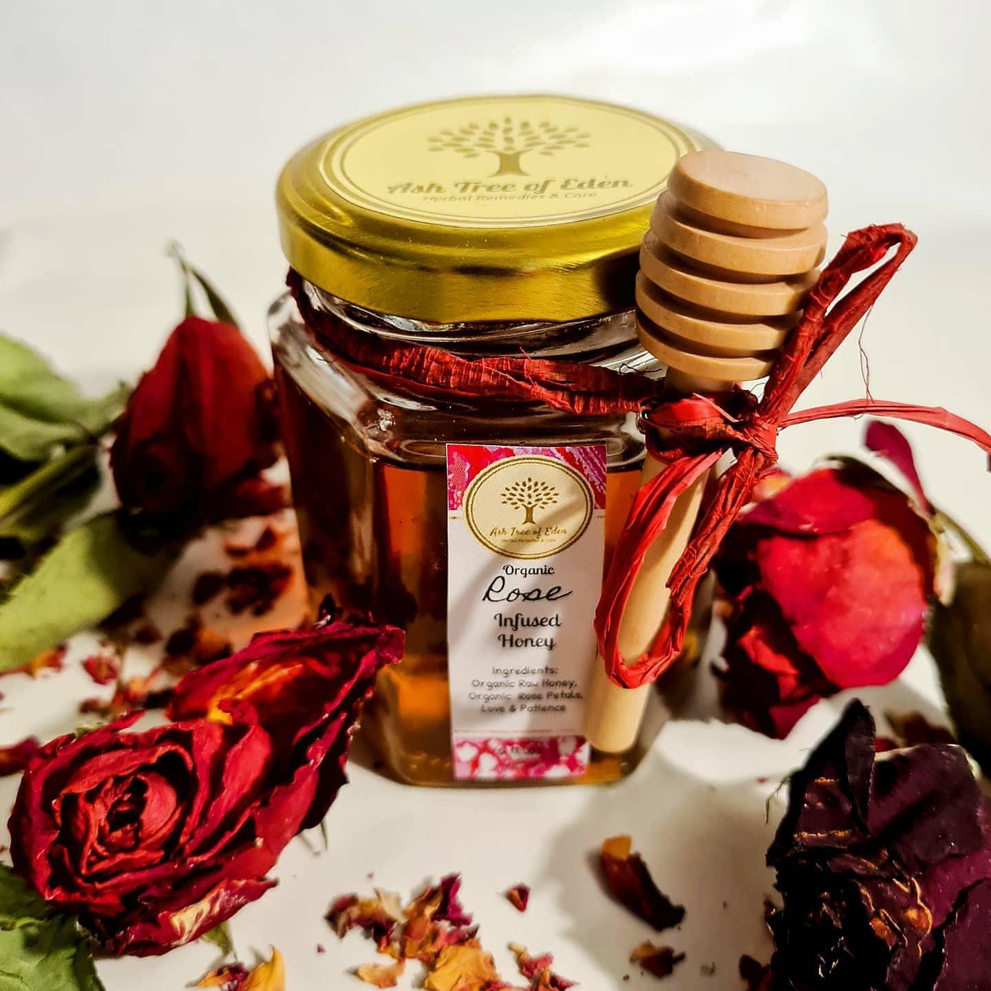 Ash Tree of Eden, LLC — Premium Herb Infused Raw Honey - 6oz jar