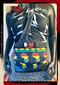 Image 1 of Designs By IvoryB Fanny Pack- Africa