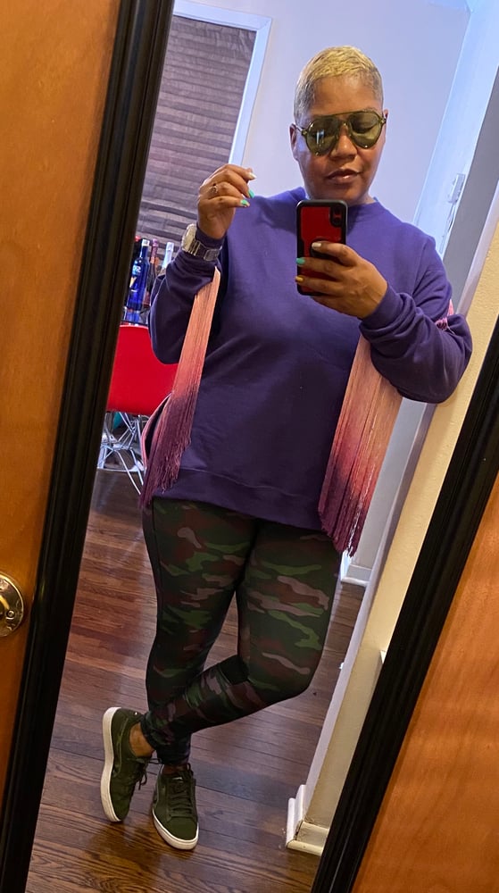 Image of Fringed Unicorn Crewneck