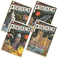 Image 1 of Strange Worlds of When Providence Series 1 – Postcard, Set of 4