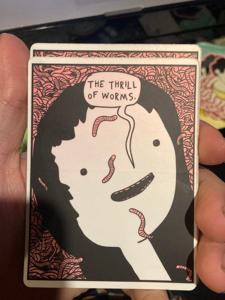 Image of The Thrill of Worms sticker