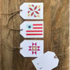 Barn Quilt Gift Tags