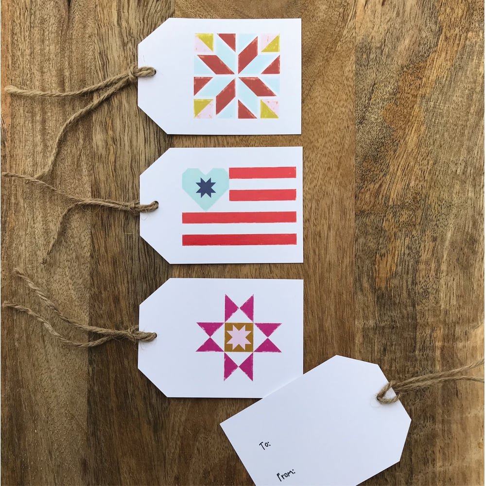 Image of Barn Quilt Gift Tags
