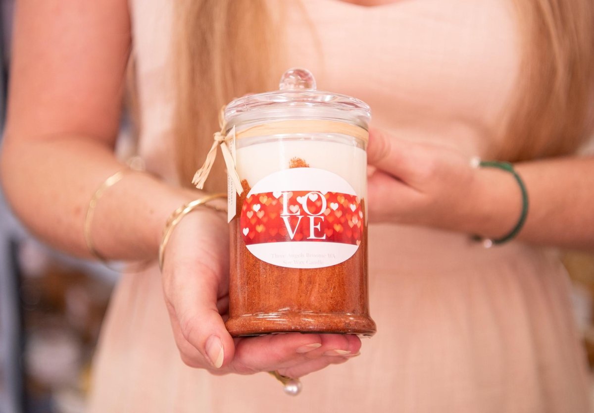 Personalised Candles Romance, from 30.00 Three Angels Broome