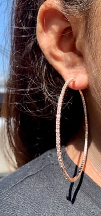 Image 1 of Rose Gold 3.75 Hoop