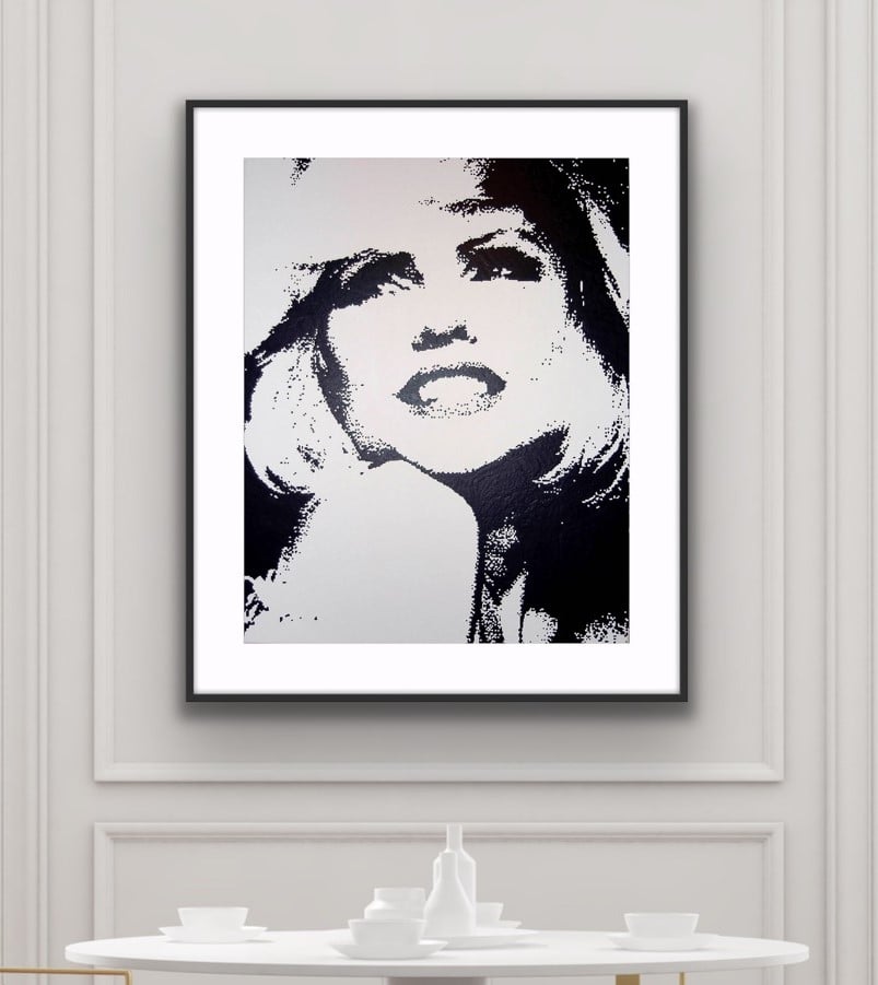 Blondie - Acrylic on Canvas - Poured Paint