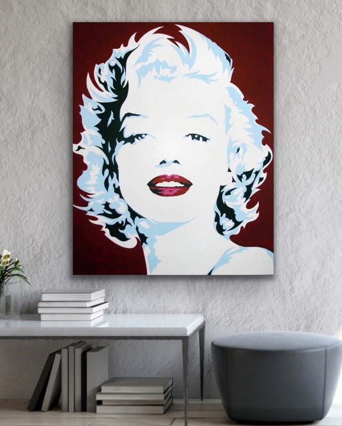 Marilyn Blue - Original - Acrylic on Canvas  