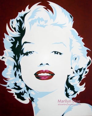 Marilyn Blue - Original - Acrylic on Canvas  